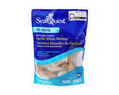 Seaquest Pacific White Shrimp Raw 16-20/LB - 300.0 G