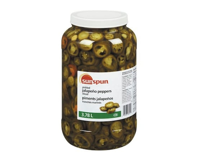 Pickled Sliced Jalapeño Peppers - 3.78 L