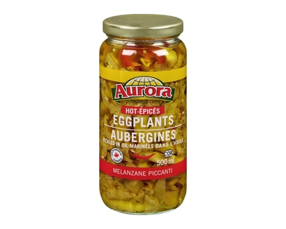Aurora Eggplants, Hot Pickled - 500.0 ML