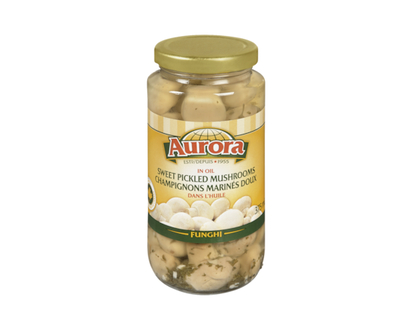 Aurora Pickled Mushrooms, Sweet - 375.0 ML