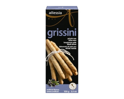 Allessia Breadsticks With Black Olives Grissini - 100.0 G