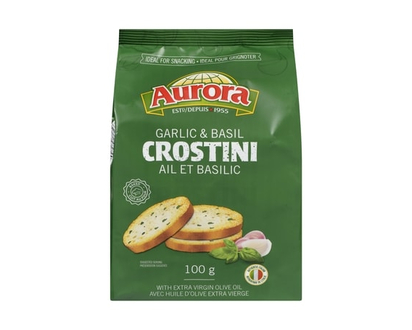 Aurora Crostini Garlic & Basil - 100.0 G