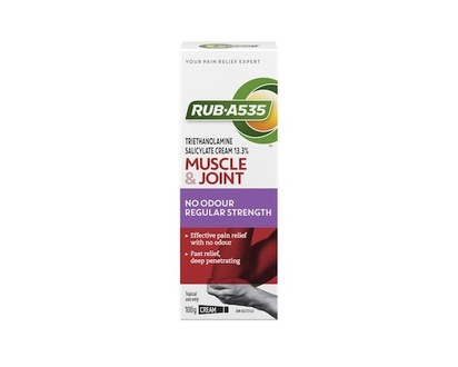 Rub A535 Muscle & Joint No Odour Regular Strength Cream - 100.0 G