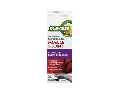 Rub A535 Muscle & Joint Pain Relief Heat Cream, No Odour, Extra Strength - 100 G