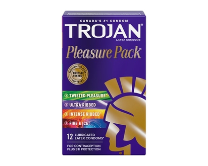 Trojan Pleasure Pack Assorted Lubricated Condoms - 12.0 EA