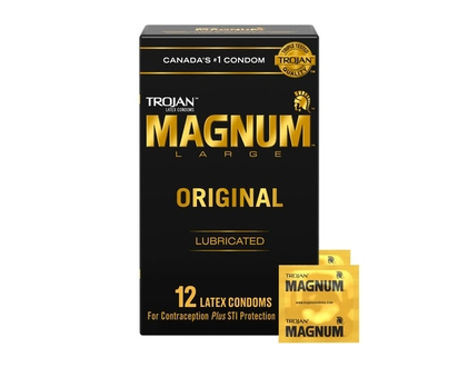 Trojan Magnum Original Lubricated Condoms - 12.0 EA