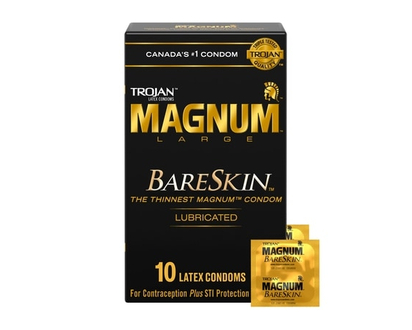 Trojan Magnum BareSkin Large Size Lubricated Condoms - 10.0 EA