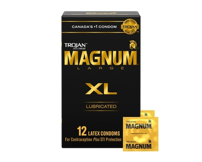Trojan Condoms lubrifiés très grands Magnum - 12.0 EA