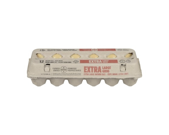 Nutri-Œuf Œufs brun extra gros - 12.0 EA