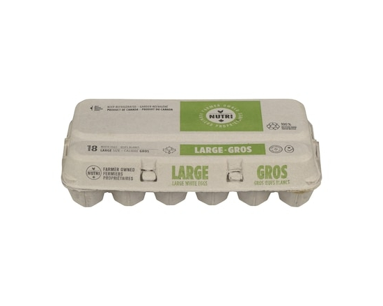 Nutri-Œuf Gros œufs blancs - 18.0 EA
