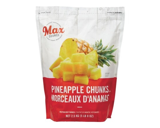 Fruit, morceaux d’ananas - 2.5 KG