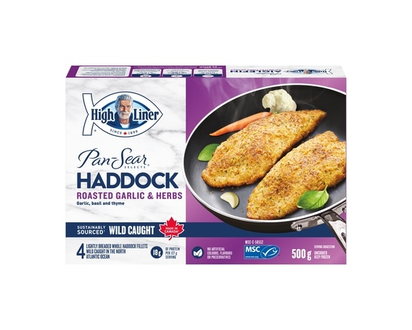 High Liner Pan Sear Selects Roasted Garlic & Herbs Haddock - 500.0 G