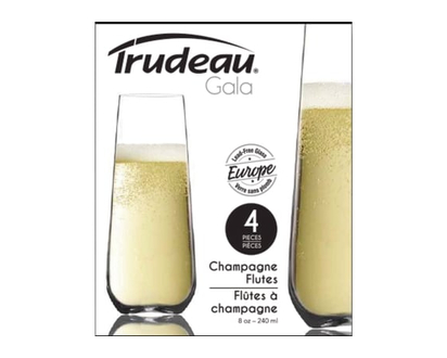 Trudeau Gala Champagne Flutes 6.75Oz - 1.0 EA