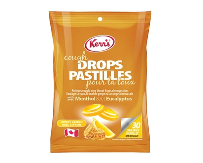 Kerr's Cough Drops, Menthol & Eucalyptus, 30 Lozenges - 30.0 EA