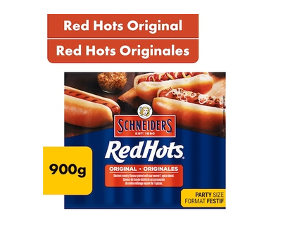 Schneiders Red Hots Original Hot Dogs Party Size - 900.0 G