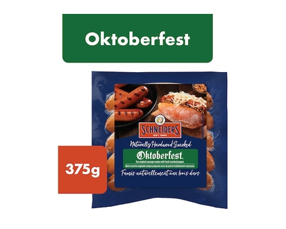 Schneiders Smoked Sausage, Oktoberfest - 375.0 G
