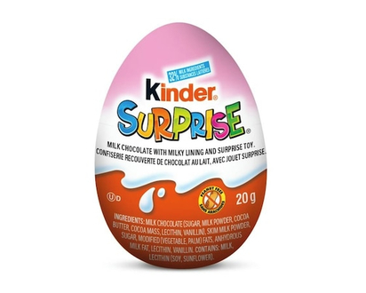 Kinder SURPRISE® Milk Chocolate Egg with Toy, Pink Edition, 1 egg - 20.0 G