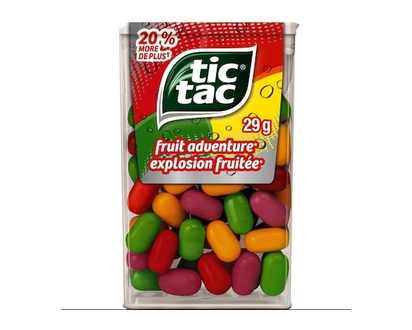 Tic Tac Mints, Fruit Adventure, Mint Candy, 60 Pills - 29.0 G