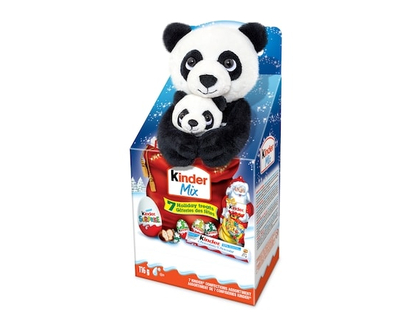 Christmas Variety Pack with Surprise Plush Toy, Kinder Surprise Eggs, Chocolate Bars, and Chocolate - 116.0 G