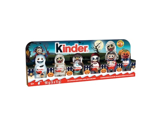 Kinder Mini Hollow Halloween Chocolate Figures, 6 x 15g Chocolate Figures - 90.0 G
