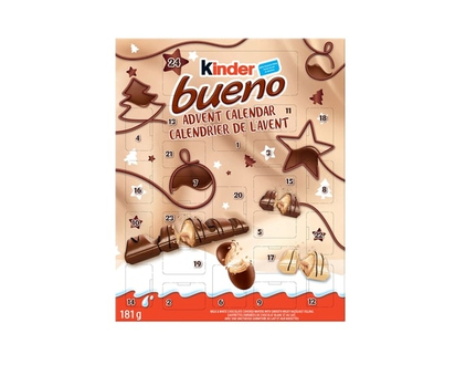 Kinder BUENO Advent Calendar 2025, 24 Assorted Christmas Chocolates - 181.0 G