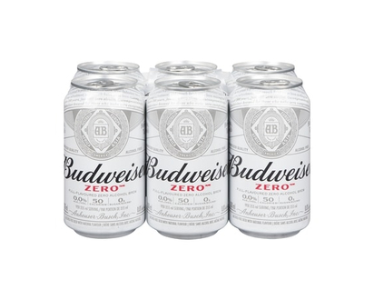 Budweiser Zero Alcohol-Free Beer With Natural Flavour - 355.0 ML