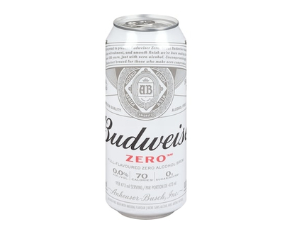 Budweiser Zero, Non-Alcoholic Beer - 473.0 ML