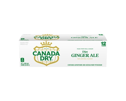 Canada Dry Soda gingembre diète - 12 PQT