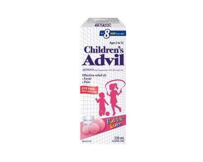 Advil Ibuprofen Oral Suspension Usp 100 Mg/5 Ml Bubble Gum - 230.0 ML