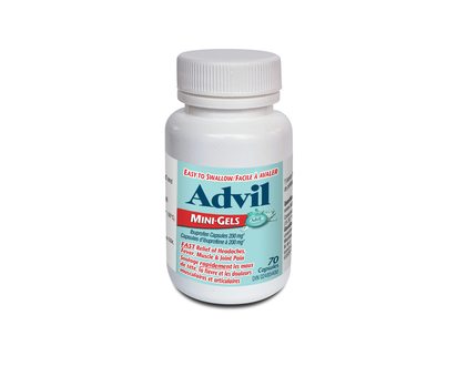 Advil Ibuprofen Capsules 200 mg Mini-Gels 70 Capsules - 70.0 EA