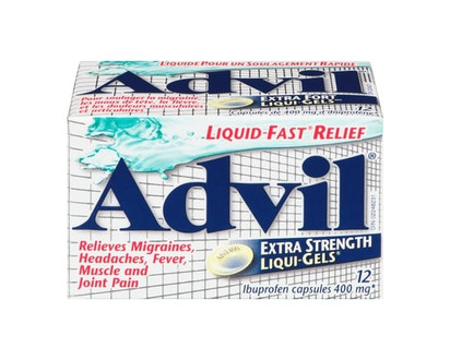 Advil Extra Strength Liqui-Gels (12 Count) 400 Mg Ibuprofen, Temporary Pain Reliever/Fever Reducer - 12 CAP