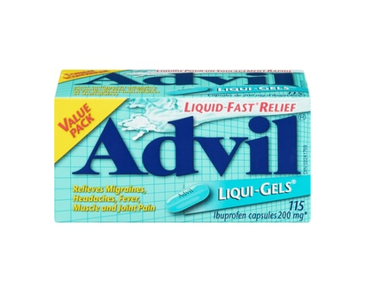 Advil Regular Strength Liqui-Gels Ibuprofen Capsules for Headaches and Pain Relief, 200 mg, 115 Count - 115 CAP