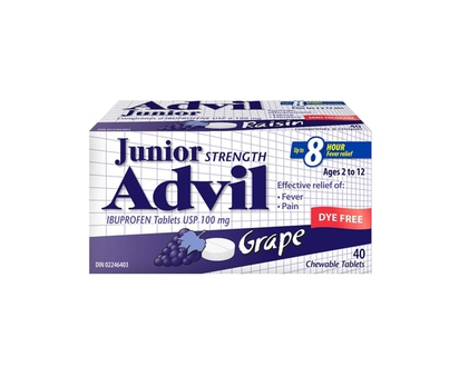 Advil Junior Chewable Tablets, Grape - 40.0 EA