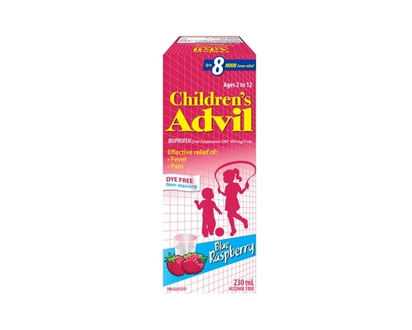 Advil Suspension Blue Raspberry, Dye-Free - 230.0 ML