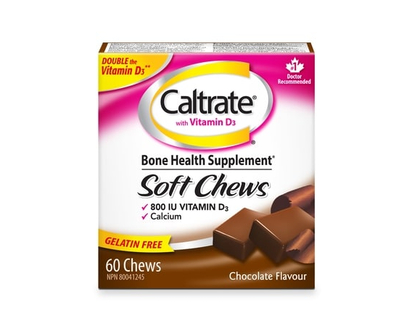 Caltrate Soft Chews, Chocolate - 60.0 EA