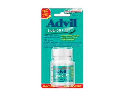 Advil Ibuprofen Capsules 200 Mg Travel Pack - 12.0 EA