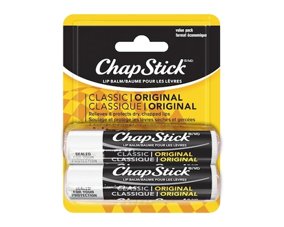 Chapstick Classique Original Baume Pour Les Levres, Emballage De 2 - 2.0 EA