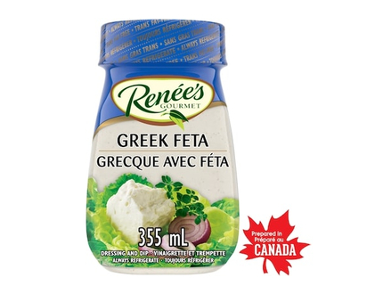 Renée’s Gourmet Vinaigrette grecque avec féta - 355.0 ML