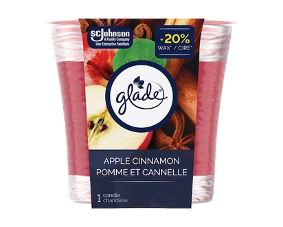 Glade Jar Scented Candle Air Freshener, Apple Cinnamon - 1.0 EA