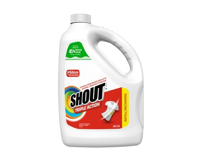 Shout Triple-Acting Laundry Stain Remover Refill - 3.8 L