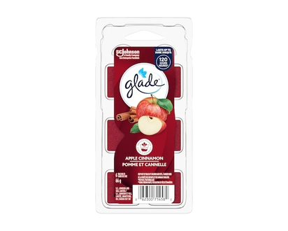 Glade Wax Melts Air Freshener, Apple Cinnamon - 6.0 EA