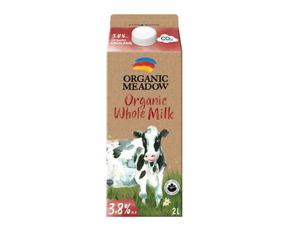 Organic Meadow 3.8% Milk - 2.0 L