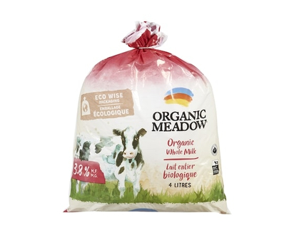 Organic Meadow Whole 3.8% Milk - 4.0 L