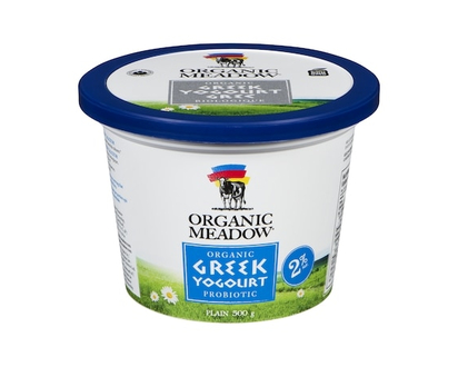 Organic Meadow Greek Yogourt Probiotic Plain Organic 2 % M.F. - 500.0 G