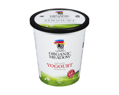 Organic Meadow Organic Yogurt, Plain 3.8% - 750.0 G