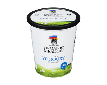 Organic Meadow Organic Yogurt, Plain 2% - 750.0 G
