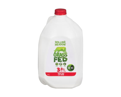 Rolling Meadow Whole Milk 3.8% M.F. - 4.0 L