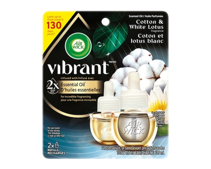 Air Wick Scented Oil - Refill - Vibrant™ Cotton & White Lotus - 23.9 ML