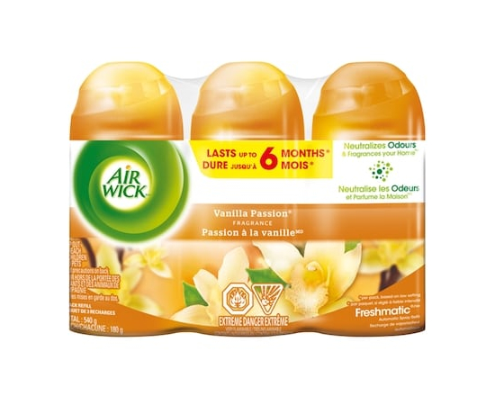 Freshmatic Air Freshener, Automatic Spray Refills, Vanilla Passion - 180.0 G