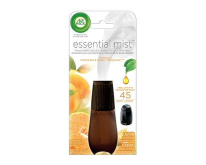 Air Wick Essential Mist Fragrance Oil Diffuser Refill, Mandarin & Sweet Tangerine, Air Freshener - 20.0 ML